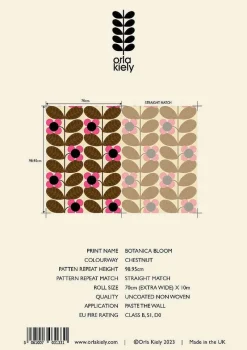 Orla Kiely Wallpaper-Botanica Bloom Wallpaper