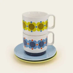 Orla Kiely Mugs & Teapots-Cappuccino & Saucer Set