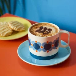 Orla Kiely Mugs & Teapots-Cappuccino & Saucer Set