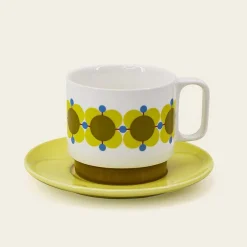 Orla Kiely Mugs & Teapots-Cappuccino & Saucer Set
