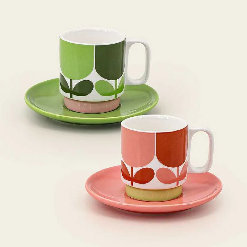 Orla Kiely Mugs & Teapots-Espresso & Saucer Set