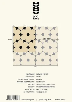 Orla Kiely Wallpaper-Flower Power Wallpaper