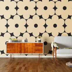 Orla Kiely Wallpaper-Flower Power Wallpaper