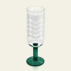 Orla Kiely Glassware-Formal Champagne Glass Set Of 4