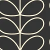 Orla Kiely Wallpaper-Giant Linear Stem Charcoal Wallpaper
