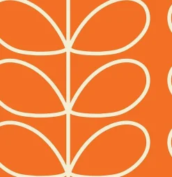 Orla Kiely Wallpaper-Giant Linear Stem Tomato Wallpaper