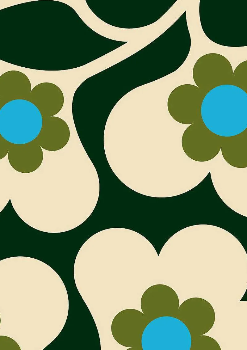 Orla Kiely Wallpaper-Japonica Wallpaper