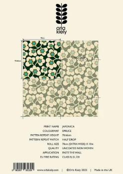 Orla Kiely Wallpaper-Japonica Wallpaper