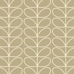 Orla Kiely Wallpaper-Linear Stem Stone Wallpaper