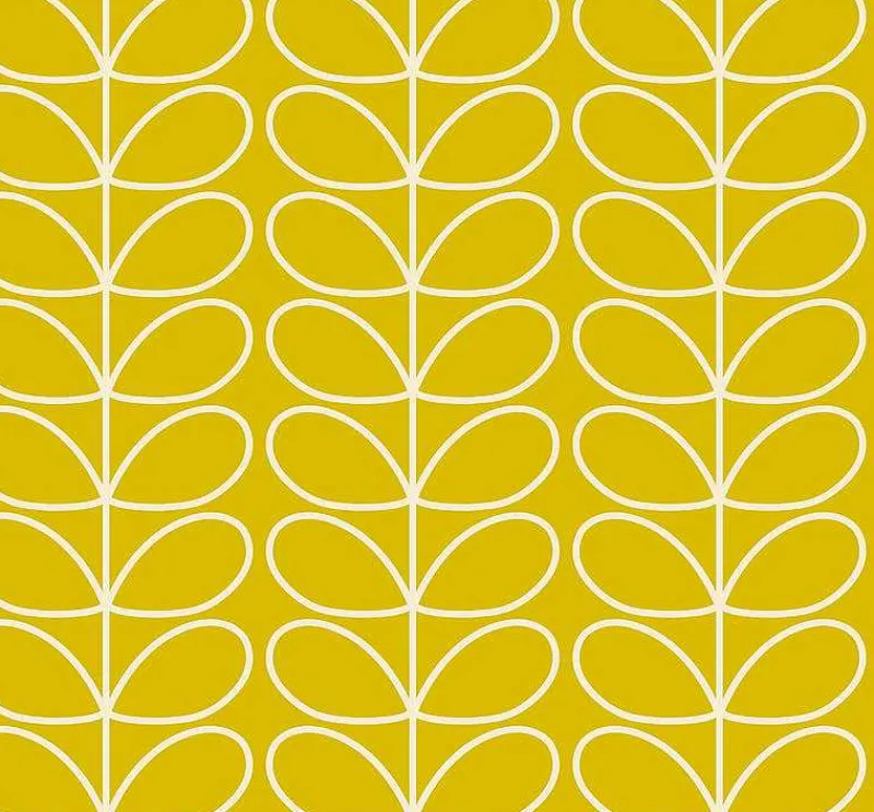 Orla Kiely Wallpaper-Linear Stem Sunflower Wallpaper