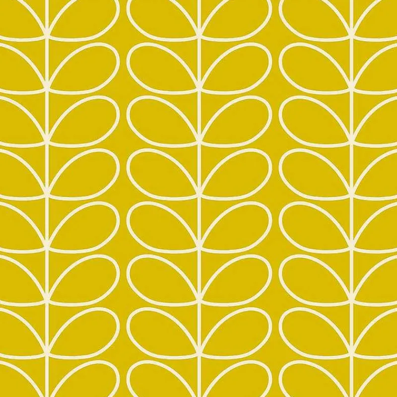 Orla Kiely Wallpaper-Linear Stem Sunflower Wallpaper