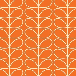 Orla Kiely Wallpaper-Linear Stem Tomato Wallpaper