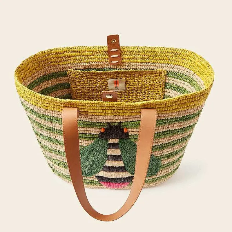 Orla Kiely Shoulder Bags-Monday Basket Bag