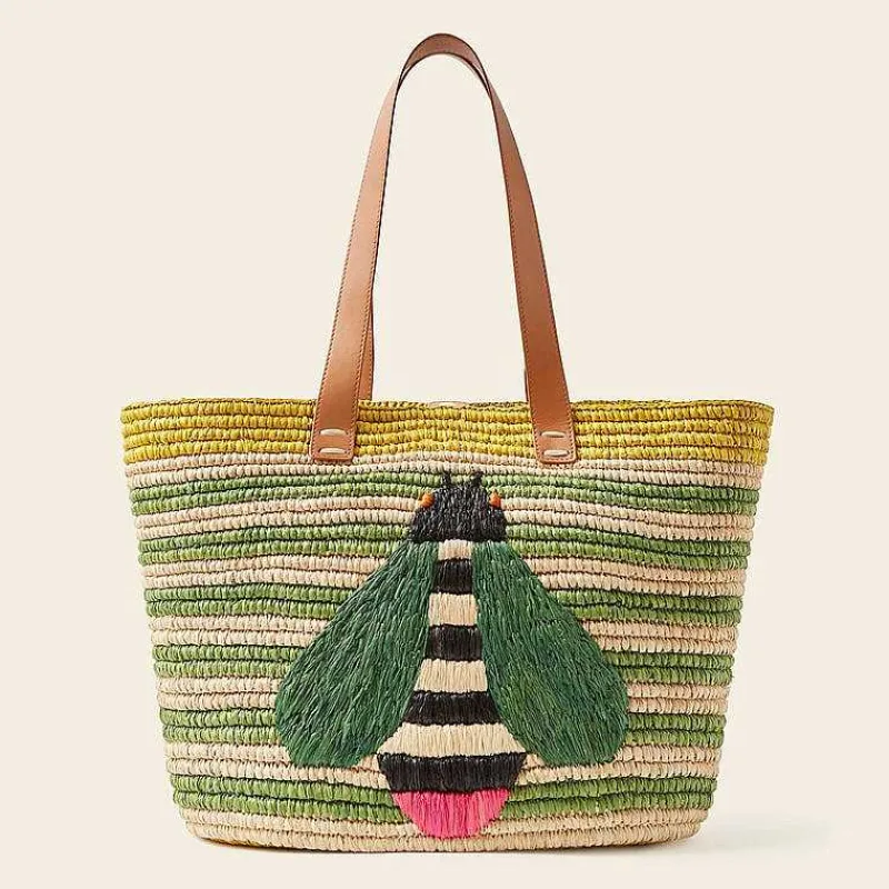 Orla Kiely Shoulder Bags-Monday Basket Bag