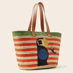 Orla Kiely Tote Bags-Monday Basket Bag
