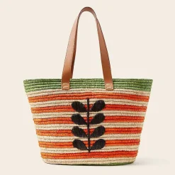 Orla Kiely Tote Bags-Monday Basket Bag