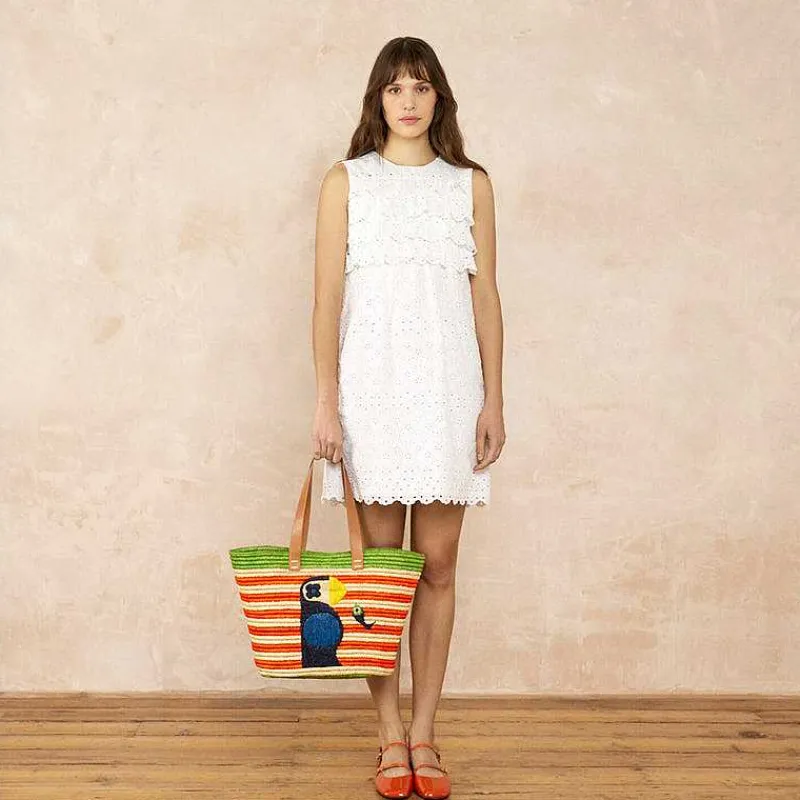 Orla Kiely Tote Bags-Monday Basket Bag