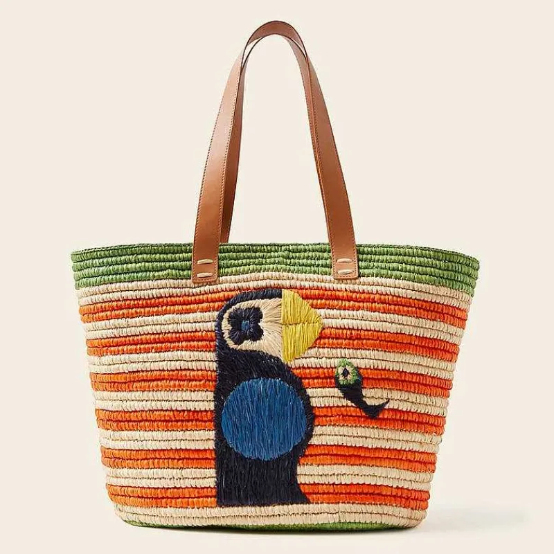 Orla Kiely Tote Bags-Monday Basket Bag