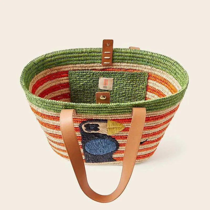 Orla Kiely Tote Bags-Monday Basket Bag