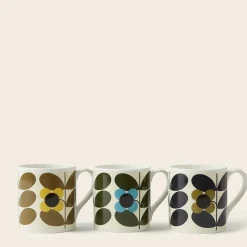 Orla Kiely Mugs & Teapots-Mug Set Of 3