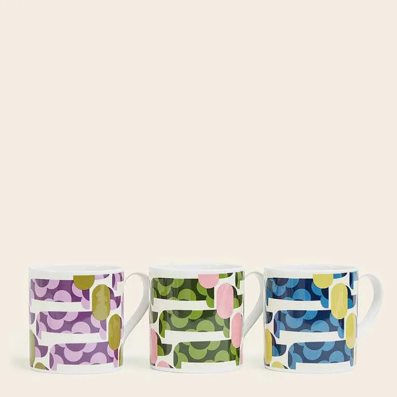 Orla Kiely Mugs & Teapots-Mug Set Of 3