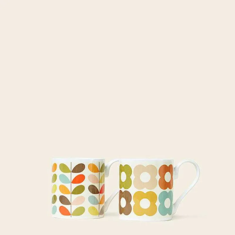 Orla Kiely Gifts Under £100-Mug Set Of 2