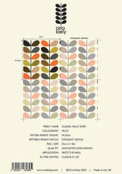 Orla Kiely Wallpaper-Multi Stem Classic Wallpaper