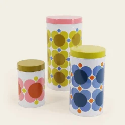 Orla Kiely Kitchen Storage-Nesting Canister Tins