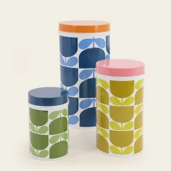 Orla Kiely Kitchen Storage-Nesting Canister Tins