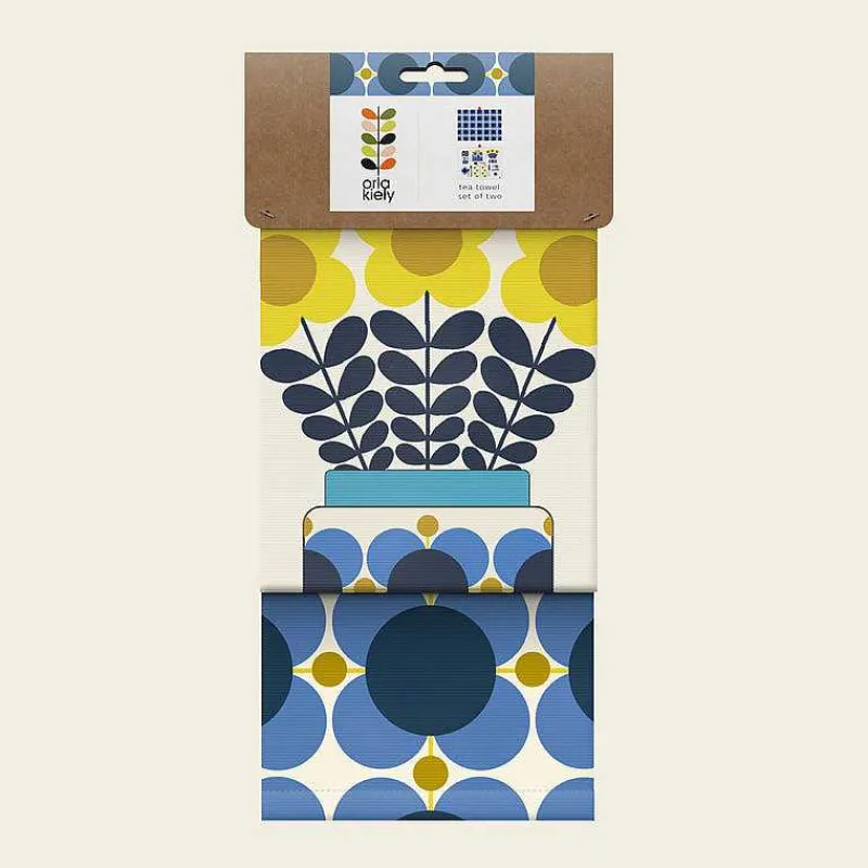 Orla Kiely Gifts Under £50-Set Of 2 Tea Towels