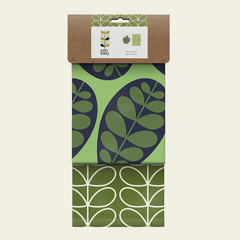 Orla Kiely Gifts Under £100-Set Of 2 Tea Towels