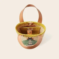 Orla Kiely Tote Bags-Sunday Mini Basket Bag