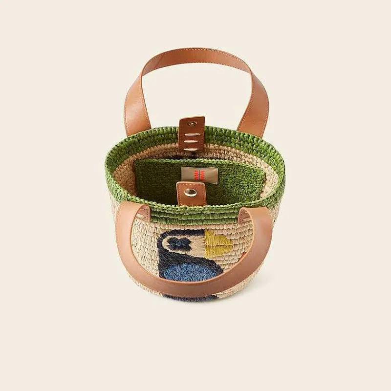 Orla Kiely Tote Bags-Sunday Mini Basket Bag