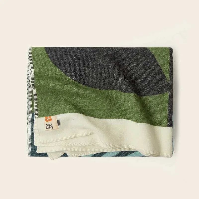 Orla Kiely Gifts Under £350-Wool Jacquard Blanket