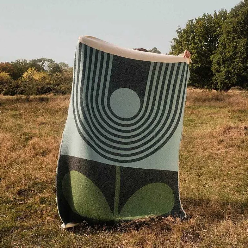 Orla Kiely Gifts Under £350-Wool Jacquard Blanket