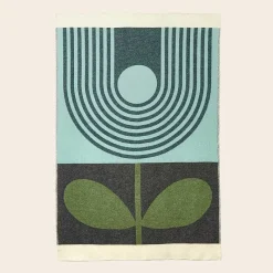Orla Kiely Blankets-Wool Jacquard Blanket
