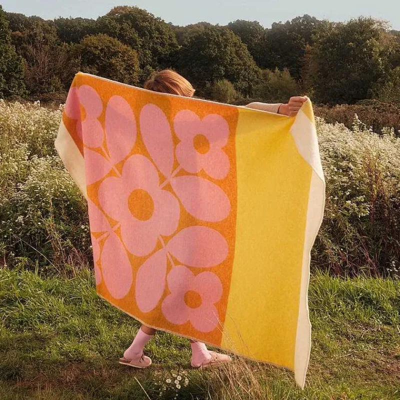 Orla Kiely Gifts Under £350-Wool Jacquard Blanket
